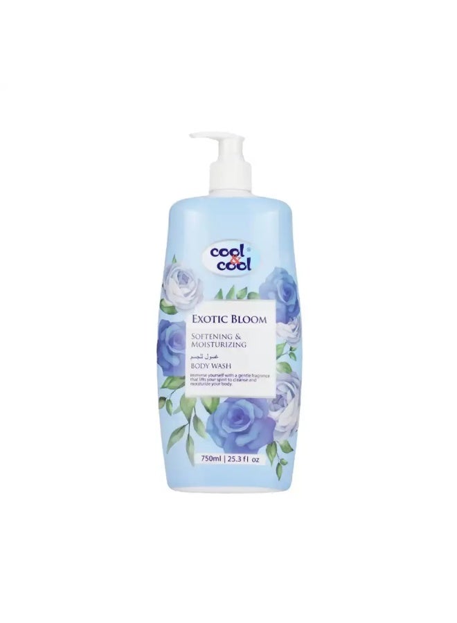 CoolCool Cool and Cool Exotic Bloom Softening and Moisturizing Body Wash- 750ml - Image 1