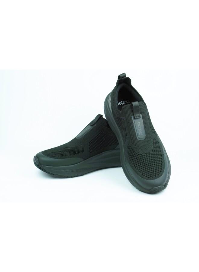 barjeel uno 008-3755 Barjeel Uno Mens Casual Slip in Shoes 689-004 Black - Image 2
