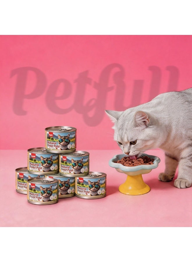 Petfull Beef Wet Cat Food – 170g High Protein Canned Cat Food with Salmon Oil – Hydrolyzed Technology for Sensitive Stomachs – Complete Nutrition for Daily Feeding - Image 1