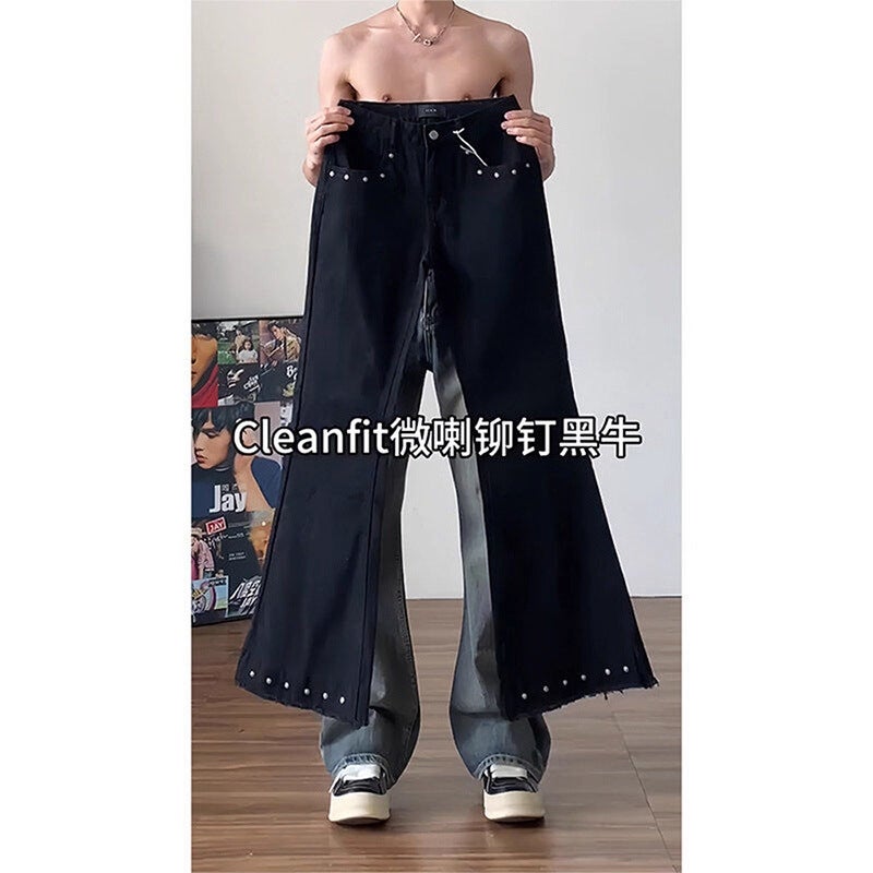 Unisex Classic Denim Jeans Loose Fit Daily Outdoor Wear - Image 3
