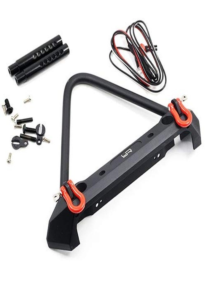 Yeah Racing Aluminum Alloy Front Bumper w/ LED Light For Axial SCX10 II Traxxas TRX-4 #YA-0548