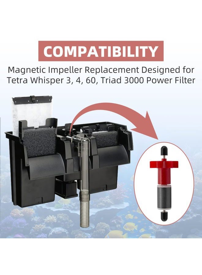 Trdzi Impeller Assembly Replacement Part Compatible with Whisper 3, 4, 60, Triad 3000 Power Filter - for 60-Gallon Aquarium Fisk Tank Replacement Part#75069200 - Image 5