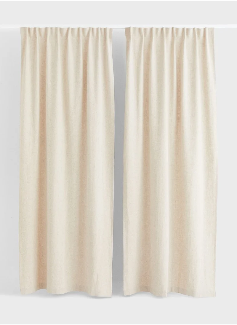 H&M 2-Pack Linen-Blend Curtain Lengths