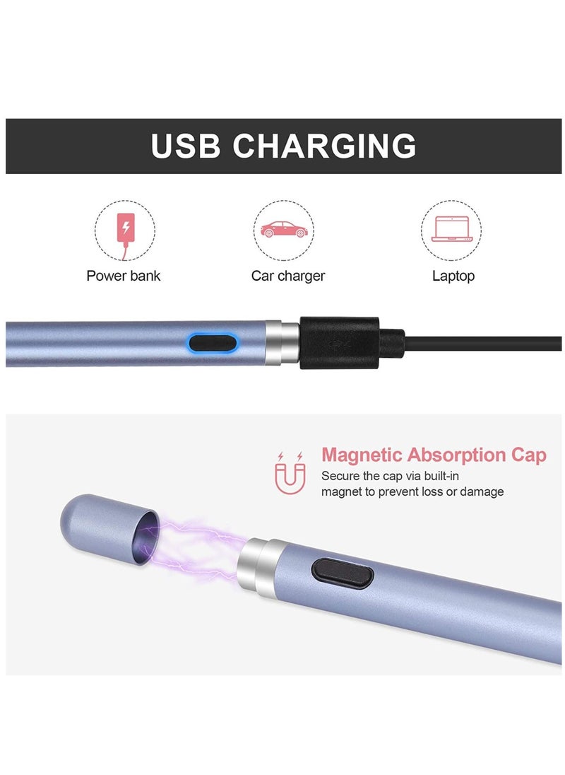 BGM Active Stylus Pens for Touch Screens, Rechargeable Digital Stylish Pen Pencil Universal for iPhone/iPad Pro/Mini/Air/Android and Most Capacitive Touch Screens  - Image 3
