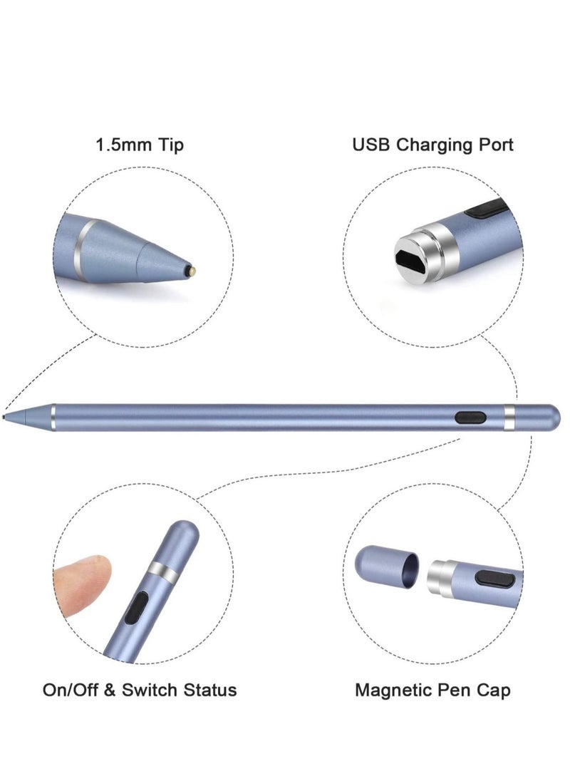 BGM Active Stylus Pens for Touch Screens, Rechargeable Digital Stylish Pen Pencil Universal for iPhone/iPad Pro/Mini/Air/Android and Most Capacitive Touch Screens  - Image 2