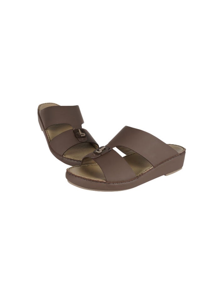 barjeel uno - Barjeel Uno Mens Arabic Sandals BSP1-55 Brown - Image 1