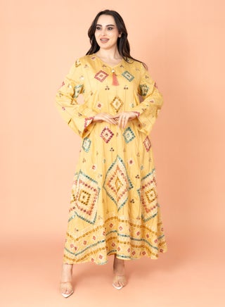 Geometric Patterns Sparkled Jalabiya Yellow - pzsku/ZD4183CA03374070A3E36Z/45/_/1738934066/b1bdb44b-1a7b-4b12-be2d-bf57ff35148f