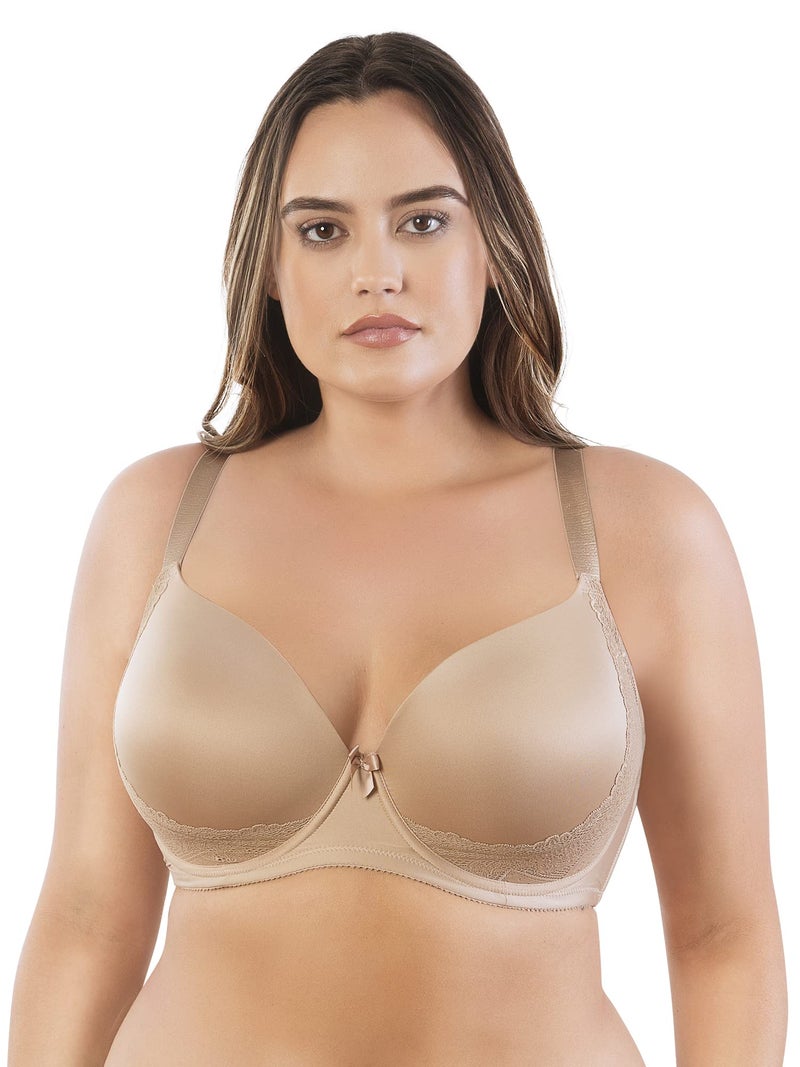 Parfait by Affinitas Women's Casey Plunge Molded Bra, European Nude, 34F - Image 2