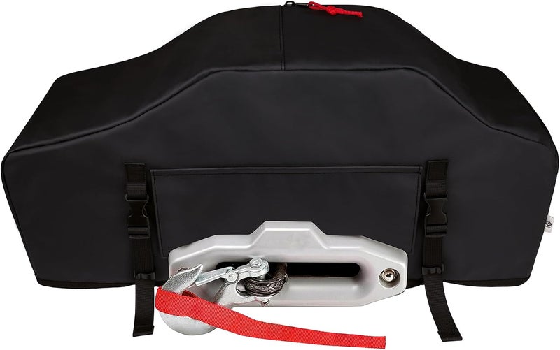 EUDORA Winch Cover, High Quality UV-resistant Waterproof Winch Protective Cover, Indoor/Outdoor Winch Accessories, Weather Resistant Dust Cover for Electric Winches up to 12000 Lbs (No lining) - Image 1