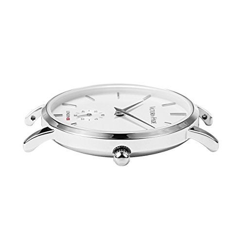 VICTORIA HYDE Easy Read Watches for Women Genuine Leather Strap Beige Detachable Wristwatch Second Hand - Image 3