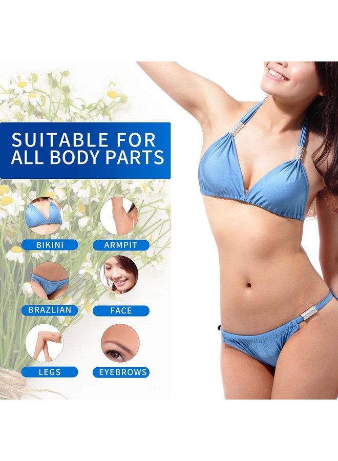 Charmonic 25 رطل/1100 جرام حبيبات الشمع مجموعة الشمع الصلب مع 2 زيوت معالجة الشمع حبيبات الشمع الصلب للساقين وتحت الإبط والوجه والبكيني وإزالة الشعر البرازيلية للنساء والرجال تشمل 50 عصا للشمع - Image 5