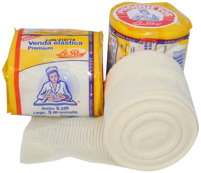 Ambra LeRoy Le Roy Mexican Gauze Boxing Hand Wraps Elastic Bandages Revgear Ambra LeRoy Combat Sports Non-Sterile, 2" x 5.5 yd - 16 pack - Image 2