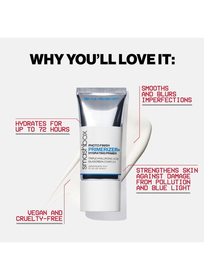 SmashBox Photo Finish Primerizer + Hydrating Primer | Hyaluronic Acid, Long Lasting, Dewy, Vegan + Cruelty Free, 1 Fl Oz  - Image 4