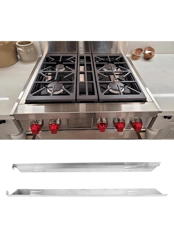 إيروريكس أغطية فجوات الموقد من الفولاذ المقاوم للصدأ المقاوم للحرارة، حشو فجوات الموقد الأيسر والأيمن، حشو فجوات الفرن، سهل التنظيف، حشو فجوات منضدة موقد المطبخ - Image 4