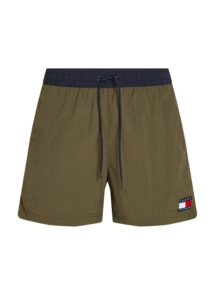 TOMMY HILFIGER Medium Length Drawstring Swim Trunks