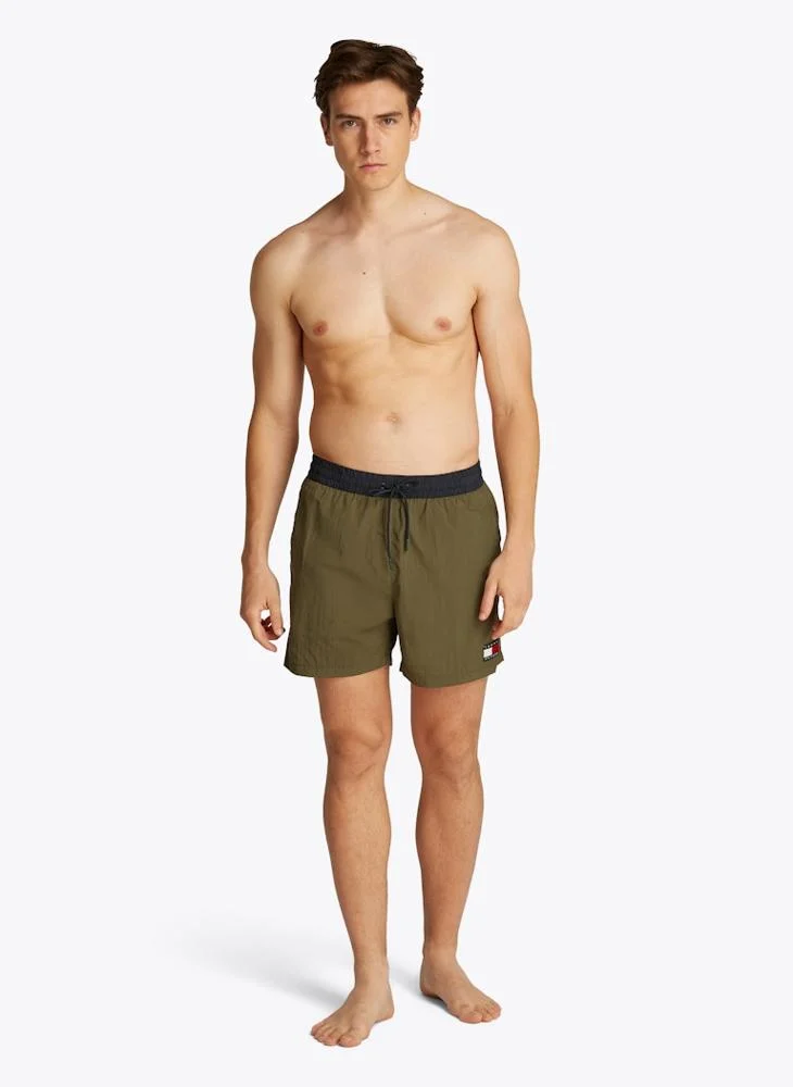 TOMMY HILFIGER Medium Length Drawstring Swim Trunks