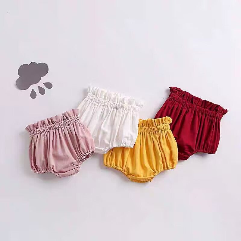 Big Pp Shorts Thin Baby Elastic Waist Cotton Pants Easy To Wear Diapers Bread Pants - Image 3