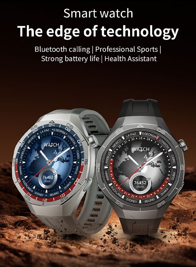 Kalobee Smartwatch for Men and Women – 1.53" HD Display, Heart Rate Blood Oxygen Sleep Monitor, Fitness Tracker with Bluetooth Calling & 20-Day Battery, IP67 Waterproof, 3 Straps (Black)  - Image 2
