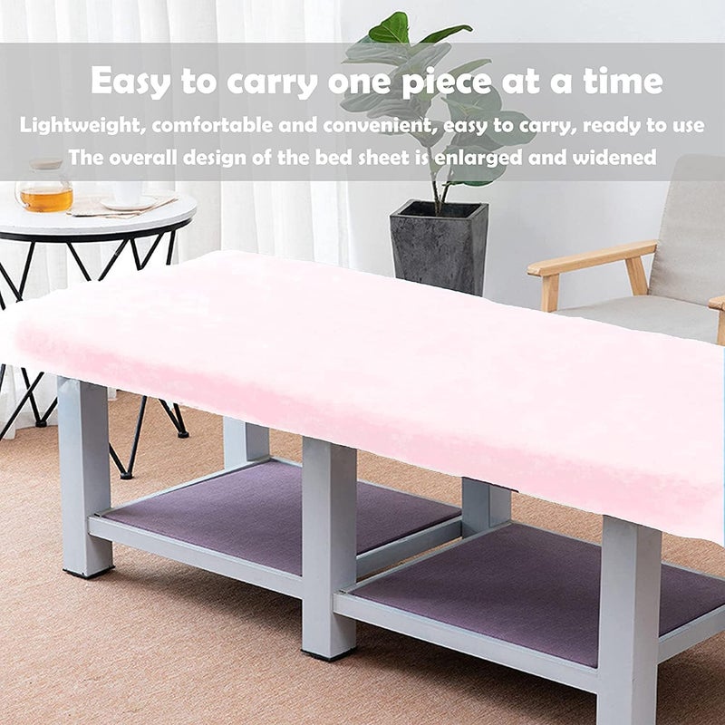 Calitate24 20 Pieces Disposable Bedsheets NonWoven Spa Massage Bed Sheets Table Top Cover Sheets Breathable Sanitry Mats Travel Hospital Hotel Salon Sheets 31 67 Inch White - Image 5