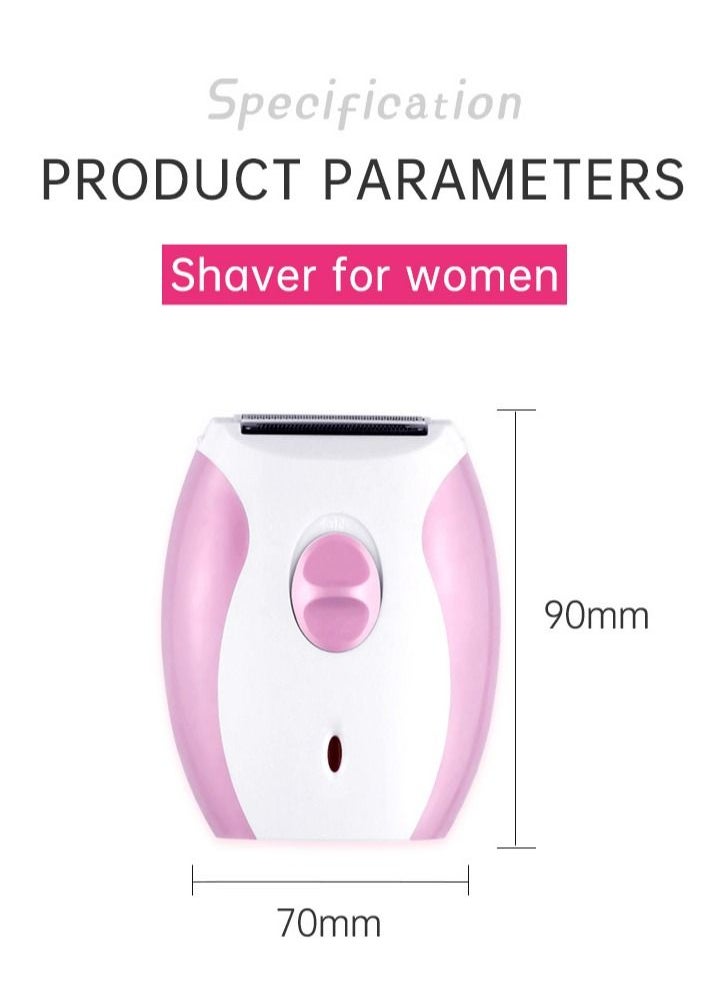 Electric Shaver for Women - Wet & Dry Bikini Trimmer for Women - Cordless Hair Removal Electric Razor for Legs, Underarms, Face