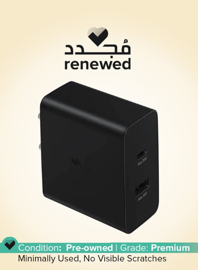 Samsung Renewed - Samsung Original 35W Power Adapter Duo for Tablets, Black black - Image 1