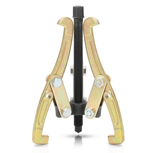 MOFEEZ 8" 3 Jaw Gear Bearing Puller Removal Tool for Slide Gears, Pulley, and Flywheel（Gold） - Image 1