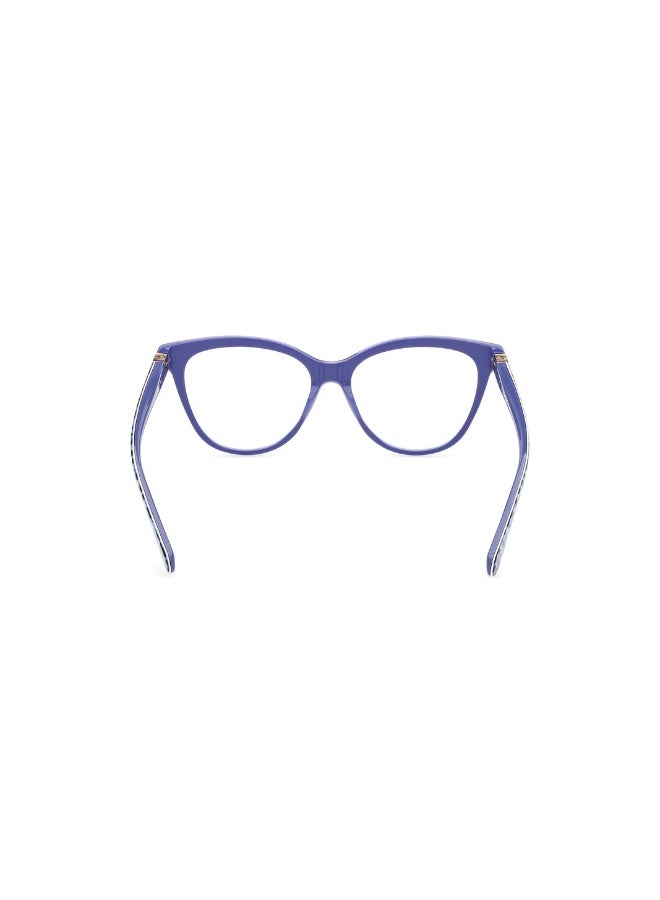 GUESS Gu5219 Cat Acetate Frames For Unisex Size 52, Blue - Image 4