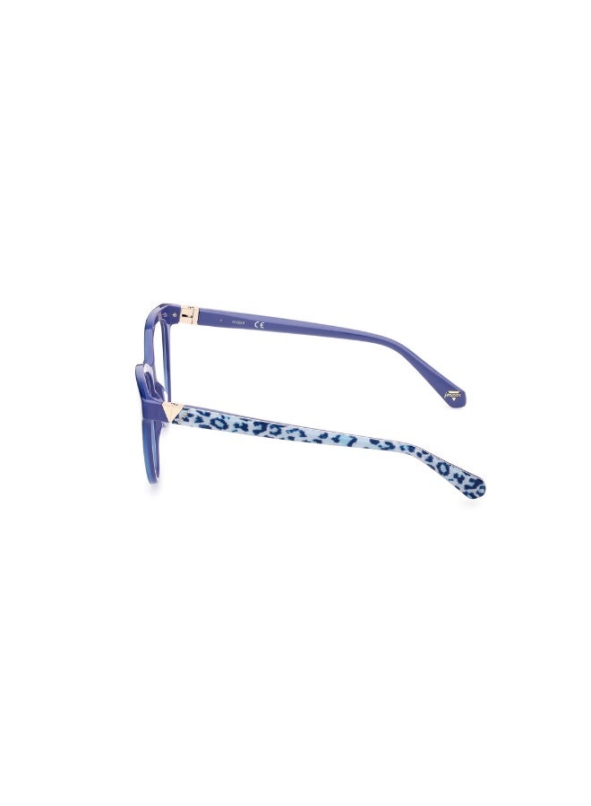 GUESS Gu5219 Cat Acetate Frames For Unisex Size 52, Blue - Image 2