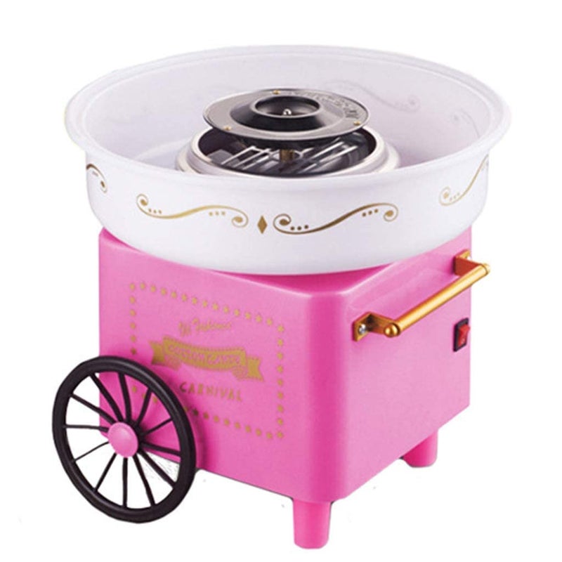 TERXA TERXA Cotton Candy Machine Vintage Cart Shape Floss Maker 500W HighEfficiency for ChristmasFamily Gatherings BirthdaysChildrens Day Multicolor  - Image 2