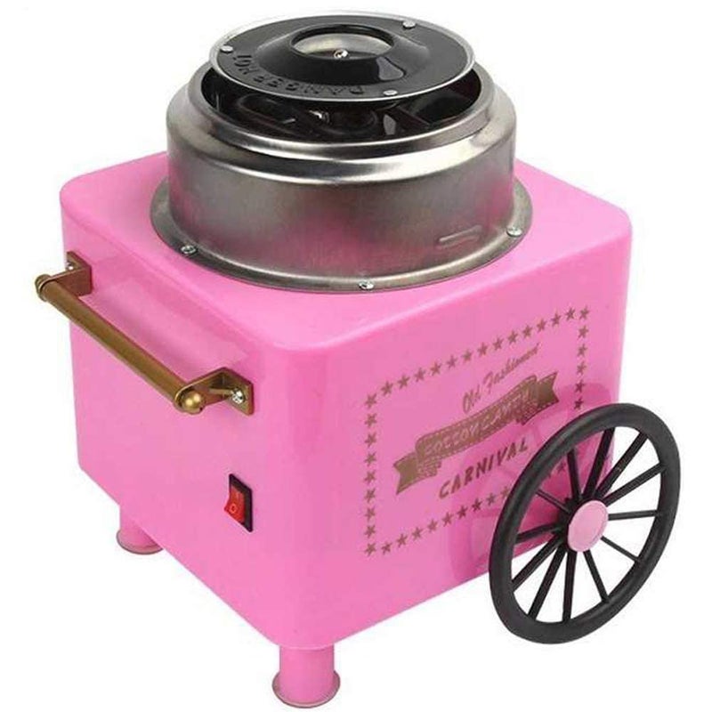 TERXA TERXA Cotton Candy Machine Vintage Cart Shape Floss Maker 500W HighEfficiency for ChristmasFamily Gatherings BirthdaysChildrens Day Multicolor  - Image 4