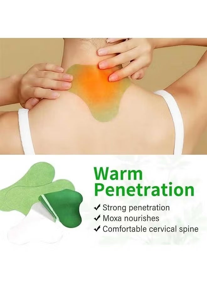 Sefudun 12 Patches Cervical Spine Pain Relief Patch, Pure Nature Wormwood Leaves Hot Compress patch, Relieve Joint Pain And Arthritis, for People Who Working Long Hours With Head Down - Image 3