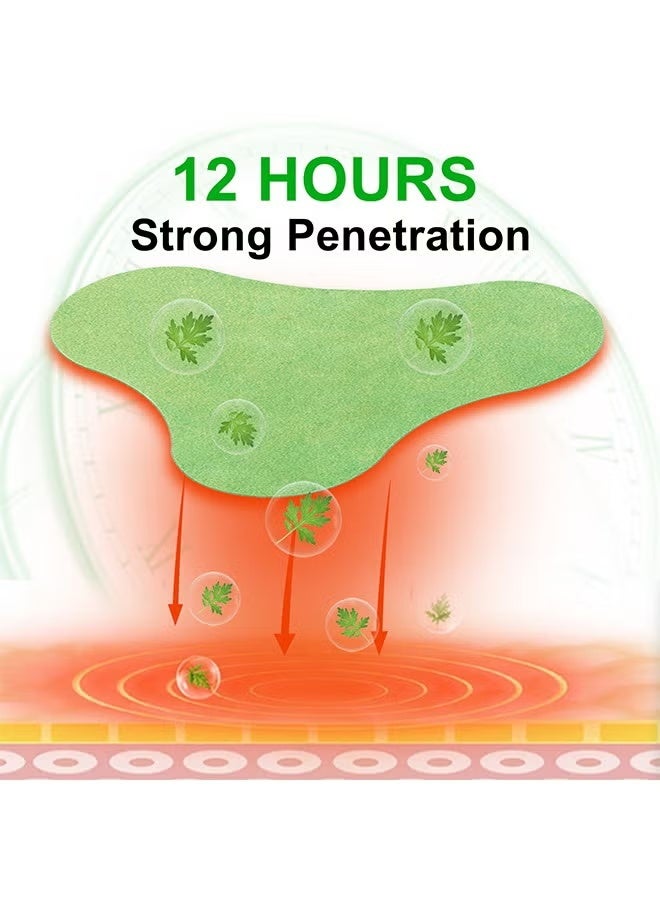 Sefudun 12 Patches Cervical Spine Pain Relief Patch, Pure Nature Wormwood Leaves Hot Compress patch, Relieve Joint Pain And Arthritis, for People Who Working Long Hours With Head Down - Image 4