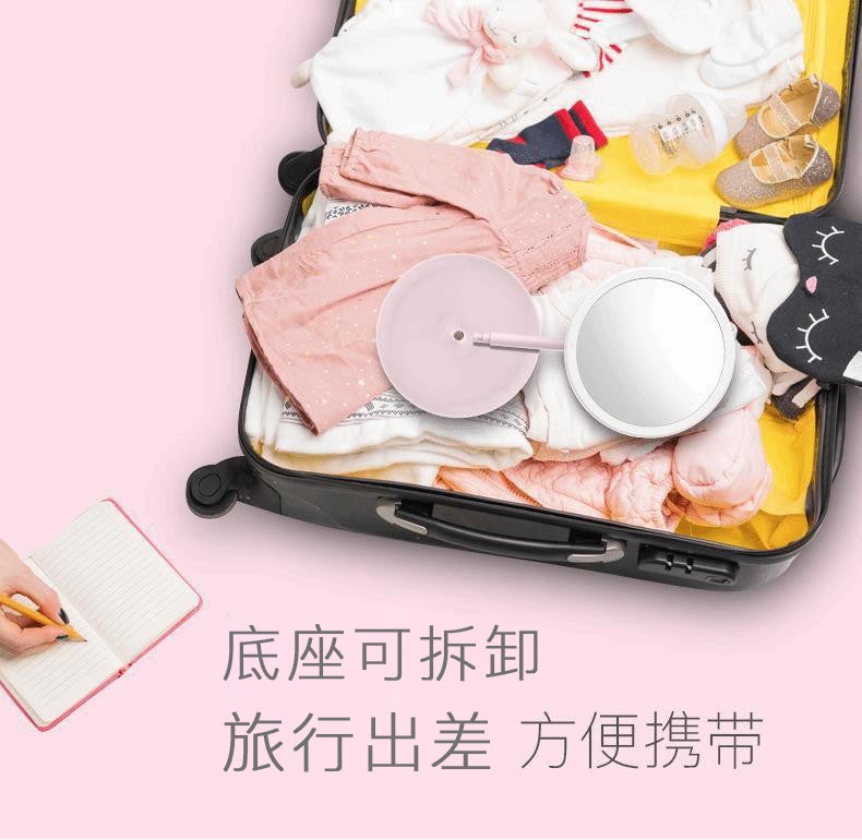 Generation Led Mirror Desktop Beauty Mirror Removable Mirror Dimmable Mirror Usb Rechargeable Makeup Mirror - Image 5