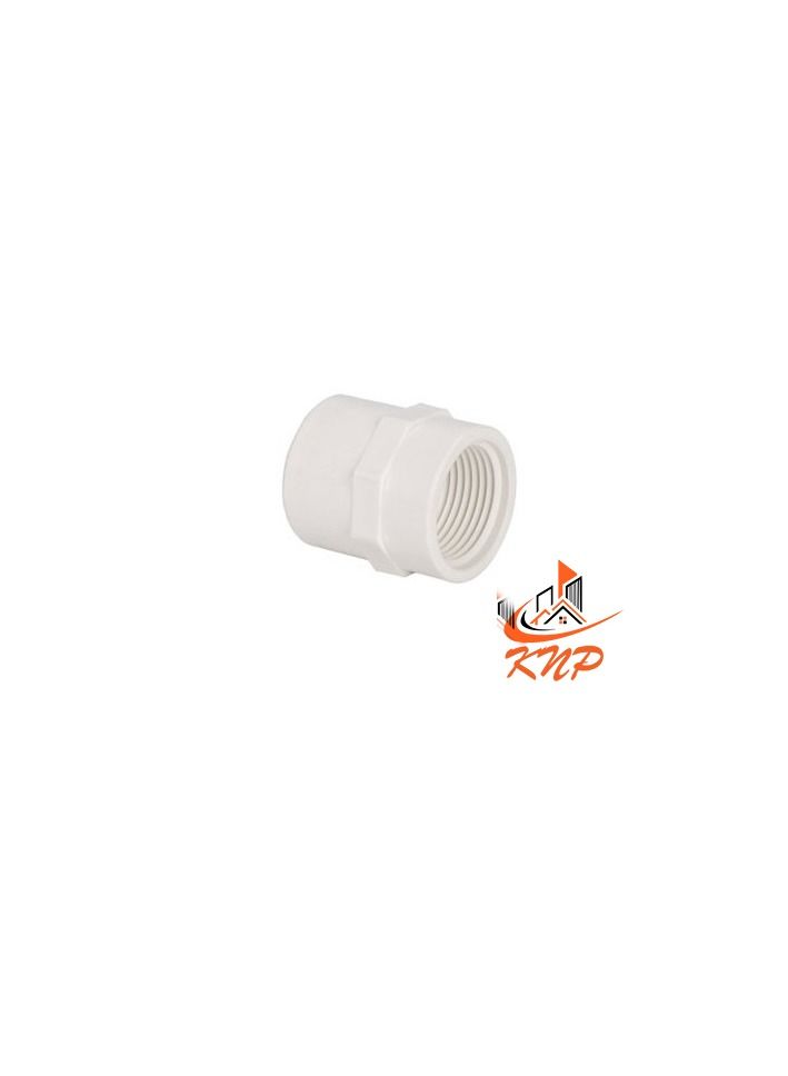 KNP PVC HP Female Thread Adaptor 1/2" - White - Image 3