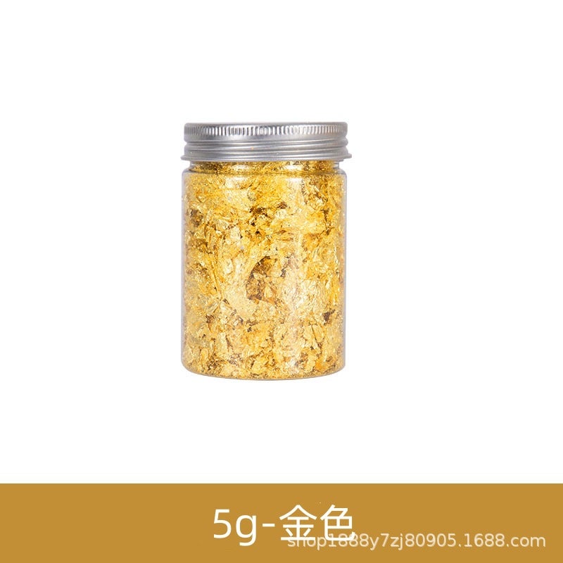 Oates Gold Foil Broken [10G-Bottled] Painting Nail Art Gold Foil Paper Broken Copper Foil Fragments - Image 1