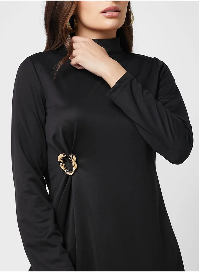 Refka by modanisa Long Sleeve Dress