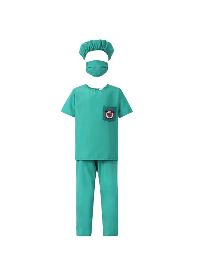 NIBEMINENT The lovely medical doctor hugs the treatment work clothes, children's operating room role-playing performance costumes  - Image 1