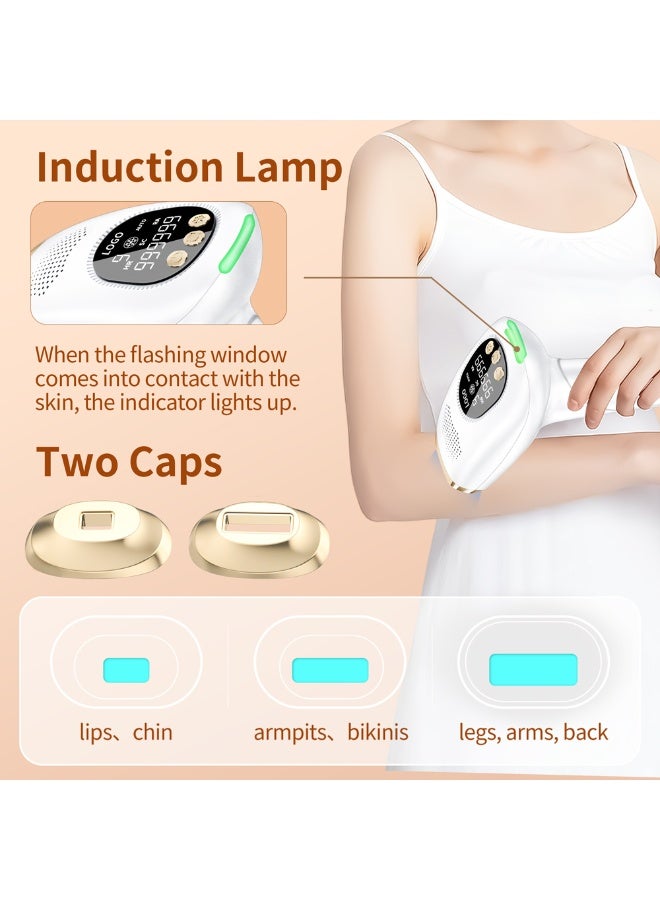 3-In-1 Home laser hair removal device with IPL technology and cooling function for painless hair removal/Skin rejuvenation/Remove spots and fine acne,Using photorejuvenation light source, infrared light activates collagen, reduces wrinkles and restores skin elasticity. - Image 4