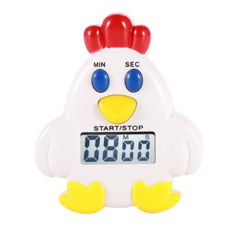 Cute Cartoon Electronic LCD Digital Countdown Kitchen Timer Cooking & Baking Helper #Chicken - Image 1