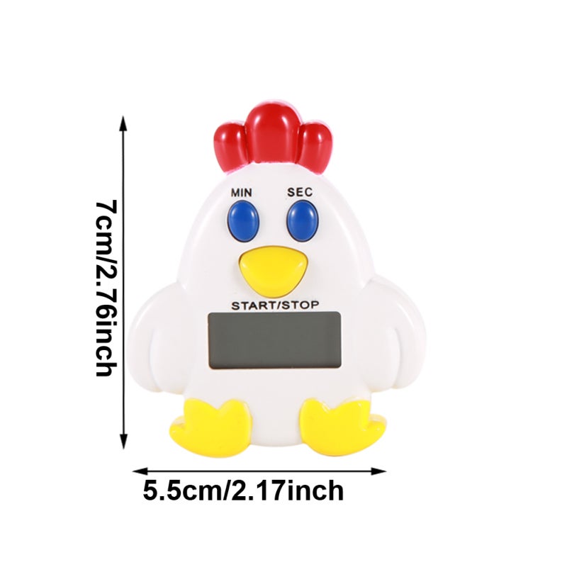 Cute Cartoon Electronic LCD Digital Countdown Kitchen Timer Cooking & Baking Helper #Chicken - Image 4