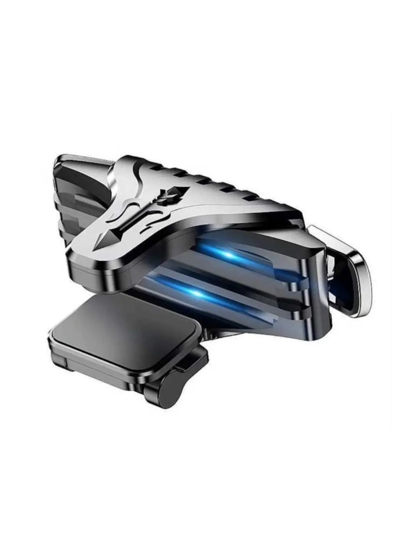 Earldom Bumblebee Game Trigger Upgrade – 2-Finger Mobile Gaming Controller with Aim & Fire Triggers, 2 Gaming Finger Sleeves, High-Sensitivity Shooting for PUBG, Free Fire, COD & More – Compatible with iPhone & Android | Black - Image 2