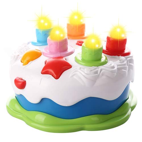 Love&Mini Birthday Cake Toys - First Birthday Cake Toy with LED Lighting, Music and Sonds, Great Baby Musical Toys for 1 2 3 4 Years Old Boys Girls Birthday and Xmas Gift - Image 4