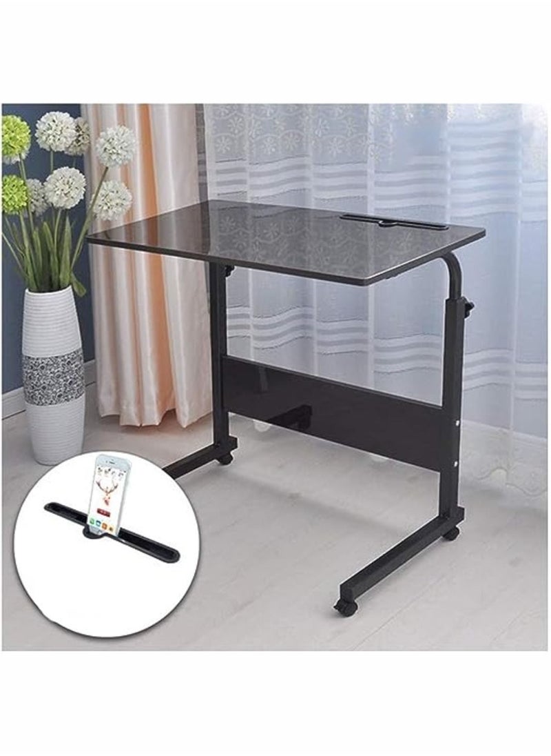 ALSAEED Bedside Computer Desk Black/Silver 60x40x90cm  - Image 3