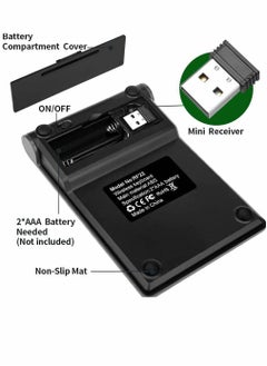 SYOSI 22 Keys Bluetooth Wireless Number Pad Rechargeable 10Key 2.4GHz Numeric Keypad Efficiently Data Entry with Arrow for Laptop Desktop MacBook Pro Air iMac iPhone iPad  - Image 5