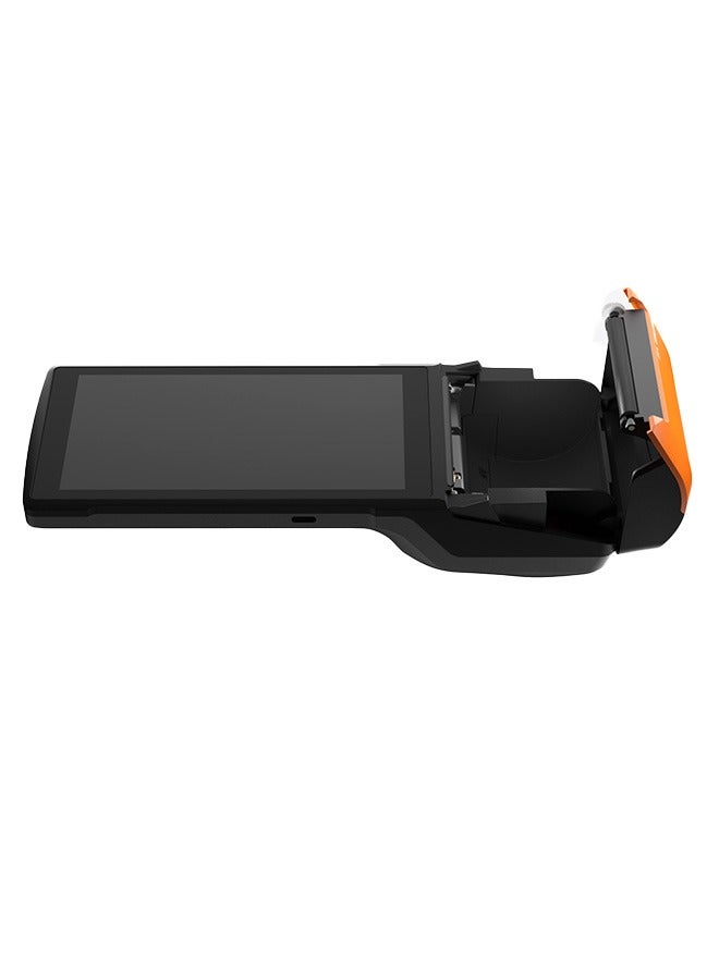 سنمي SUNMI V2 wireless thermal touch point sales receipt printer as personal assistant Black And Orange - Image 2