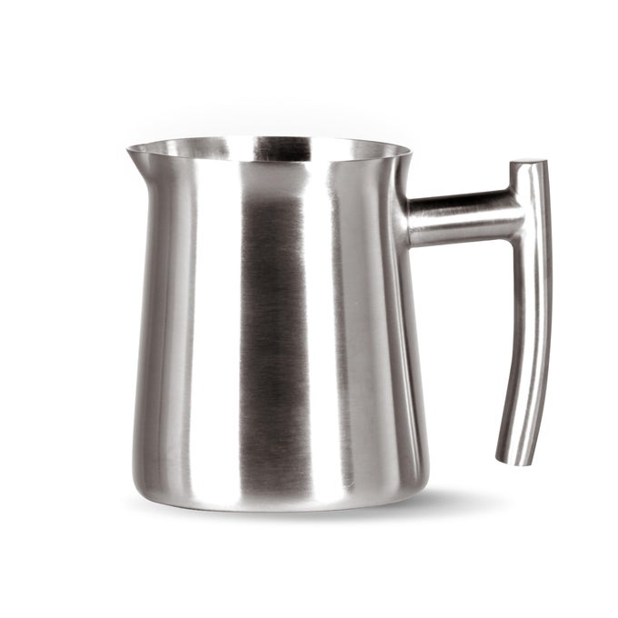 STAINLESS STEEL MILK FROTHING PITCHER 10 OZ 1810 BRUSHED SILVER STAINLESS STEEL MILK FROTHING STEAMING FOR LATTE ART ESPRESSO CREAMER PITCHER DISHWASHER SAFE