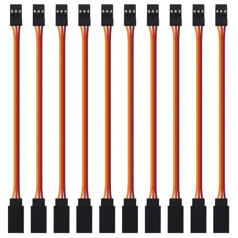 ACEIRMC 10pcs 3-Pin 30cm Servo Extension Cable Cord Female to Male Lead Wire Connector JR for RC Car Airplanes Remote Control - Image 1