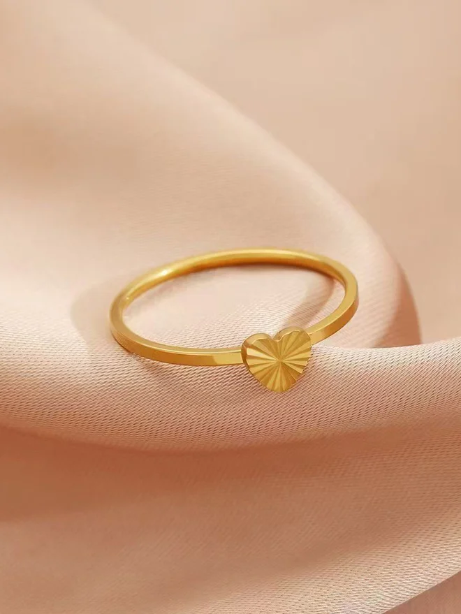 Styli  Heart Detail Ring for Women | Best Price UAE