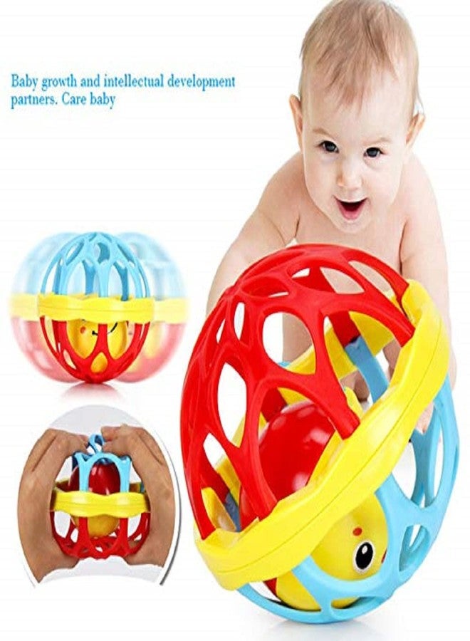 Mamadev Infant Plastic Soft Ball And Dumbbell Combo Rattle Toy For Baby Bath Toys Safe Rattle(Multi Color,1 Pis) - Image 4