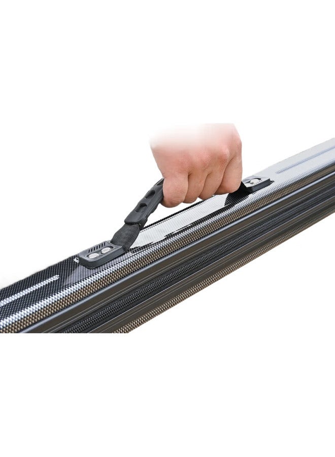 Grsaed Fishing Rod Bag, Portable Tackle Bag, Fishing Bag, Pc Hard S , Wear-resistant, Waterproof, Fishing Rod Bag, Cool Black, 125*6cm - Image 3